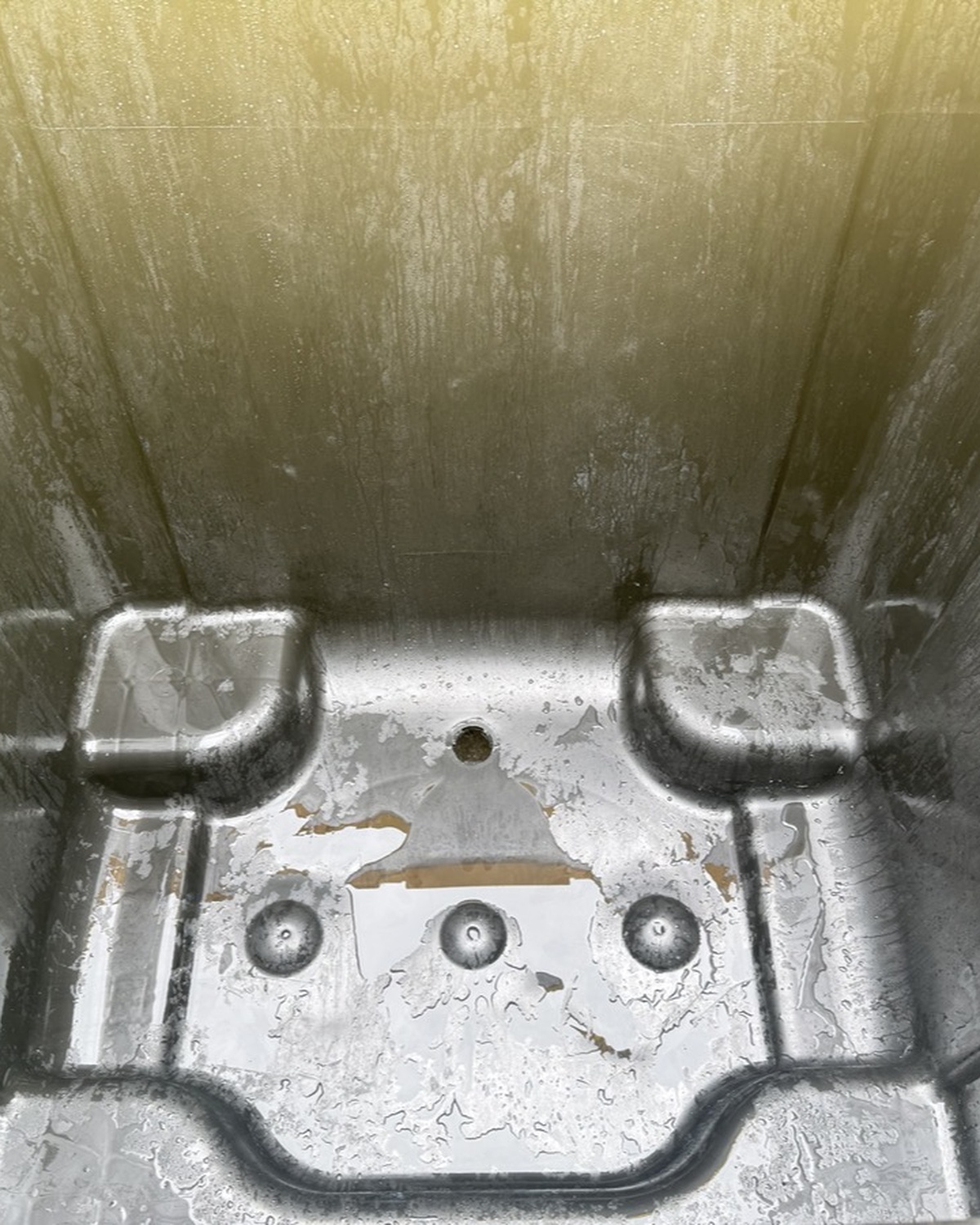 Commercial bin after cleaning